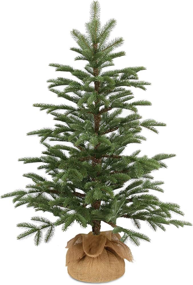 National Tree Company 'Feel Real' Artificial Mini Christmas Tree | Includes Cloth Bag Base | Norw... | Amazon (US)