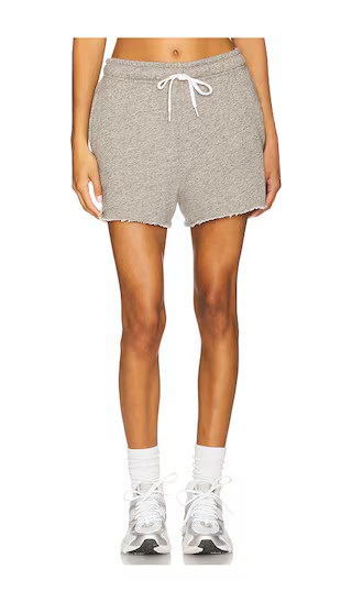 Lightweight Fleece Drawstring Short in Dark Vintage Heather | Revolve Clothing (Global)