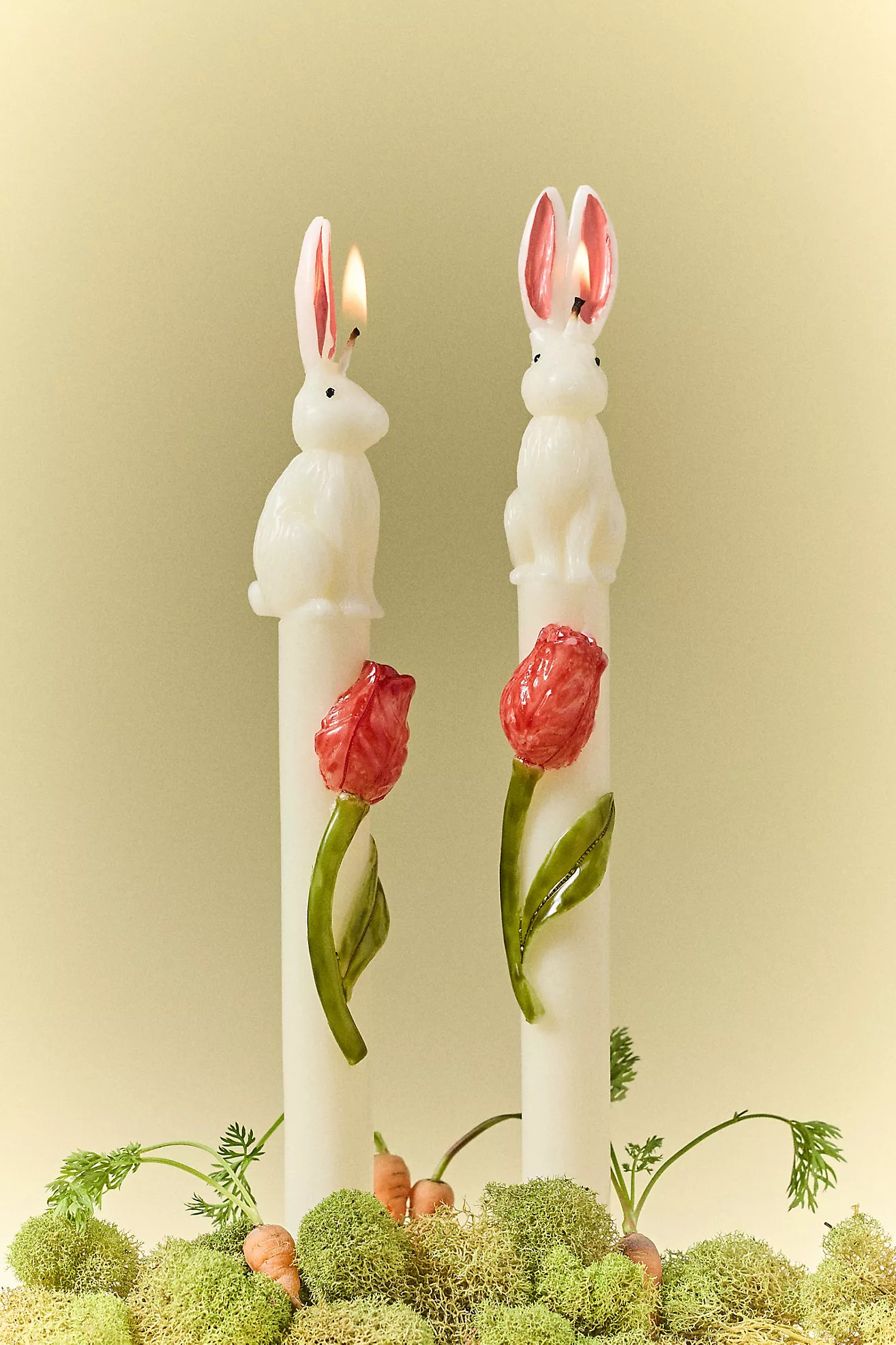 Bunny Taper Candles, Set of 2 | Anthropologie (US)