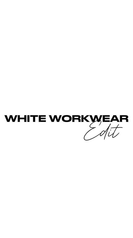 White Workwear Edit! #WorkwearEssentials #AllWhiteEdit
#QuietLuxury

#LTKWorkwear #LTKStyleTip #LTKOver40