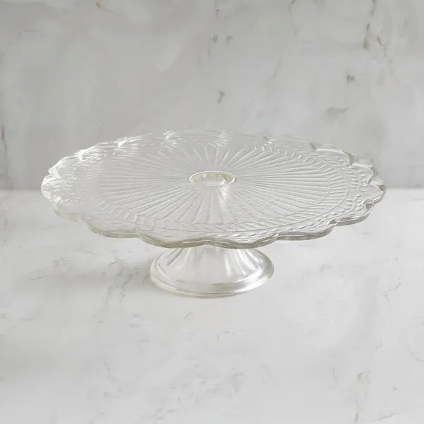 Flower Glass Cake Stand | Dunelm (migrated)