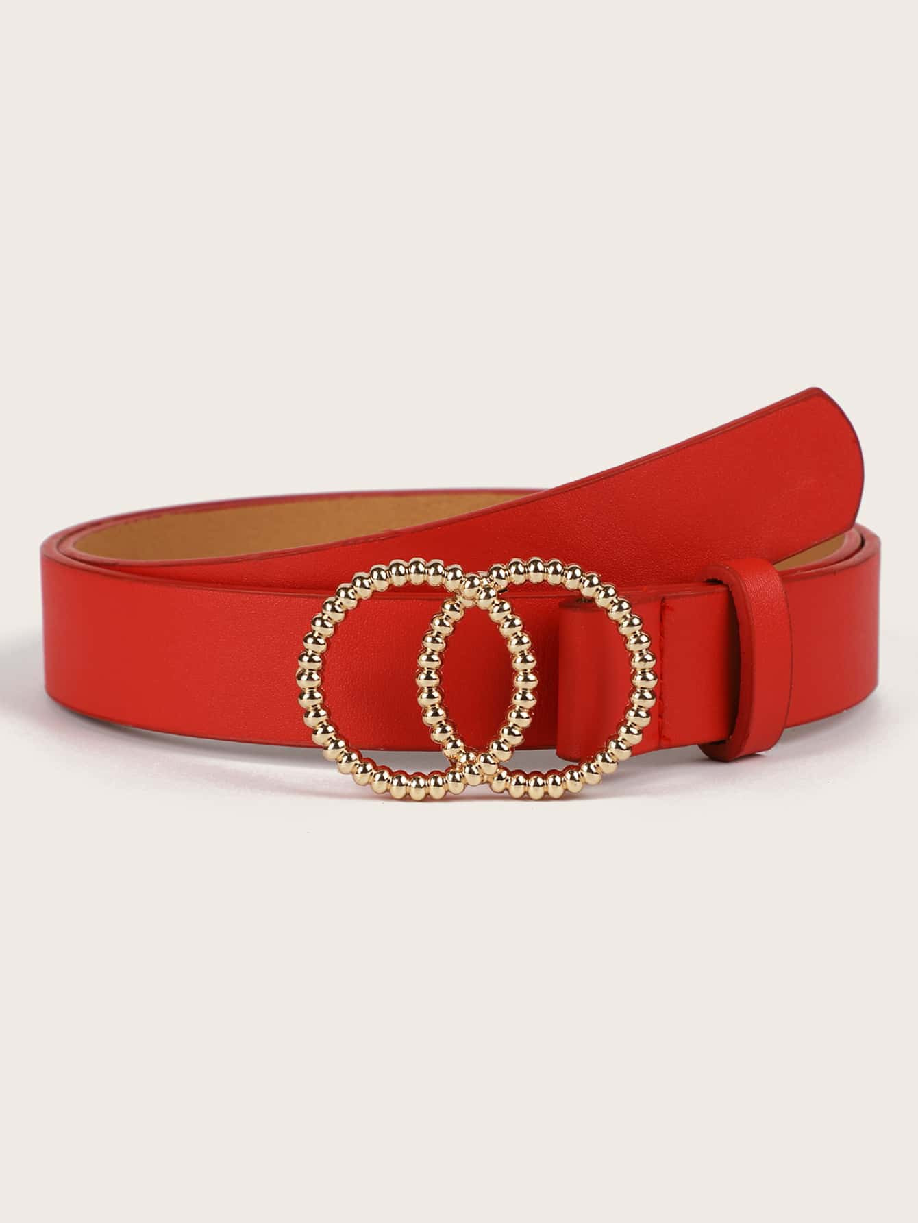 PU Double Ring Buckle Belt | SHEIN