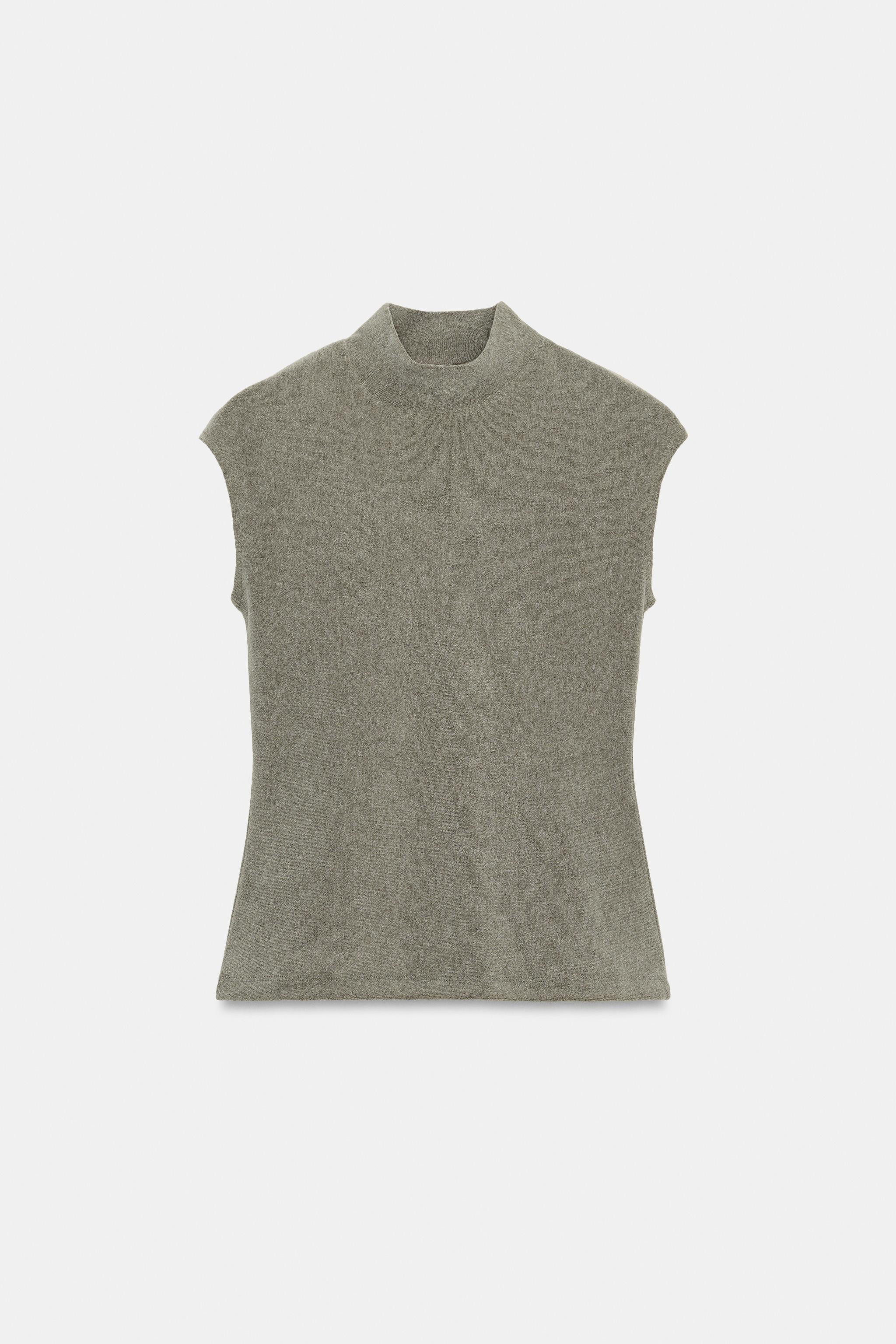 SOFT HIGH NECK TOP | Zara US