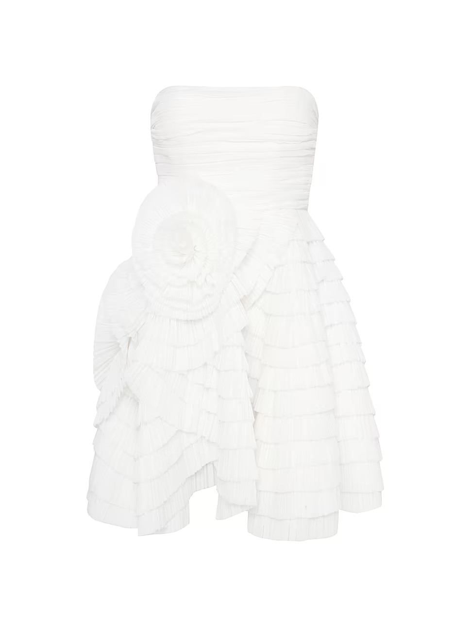 Sculptura Pleated Strapless Minidress | Saks Fifth Avenue