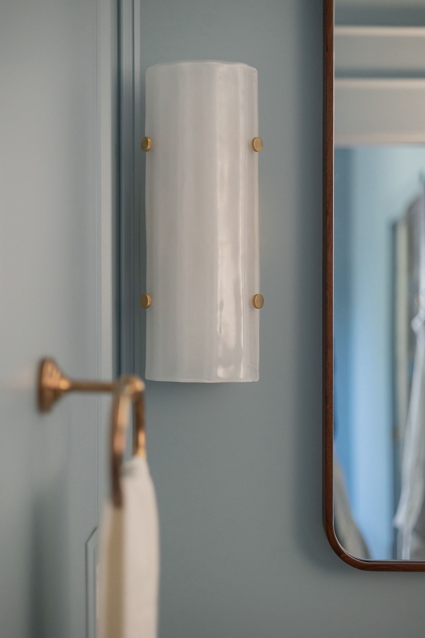 These milky glass and brass sconces are so dreamy 🤍

#LTKHome