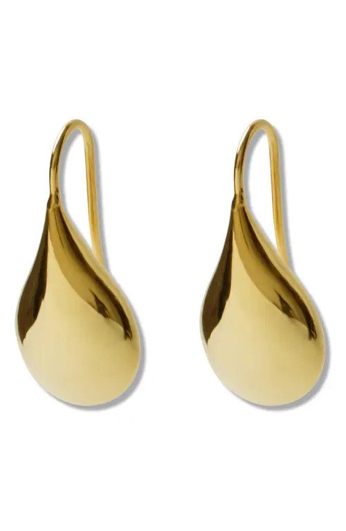 Argento Vivo Sterling Silver Teardrop Earrings in Gold at Nordstrom | Nordstrom