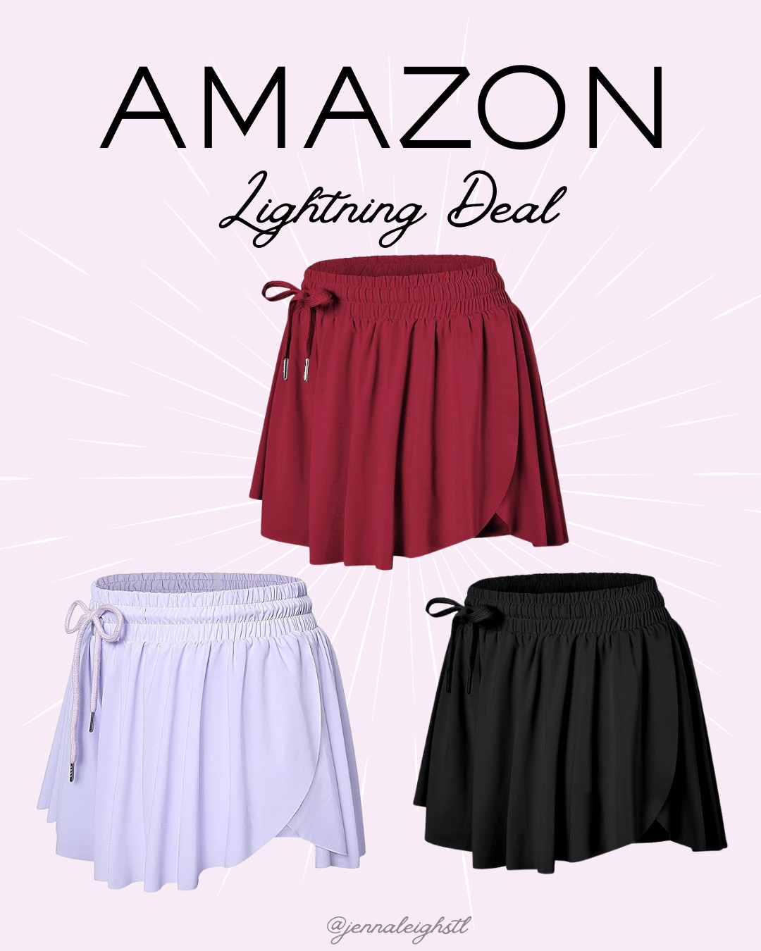 Amazon lightning deal on these flowy butterfly 2 in 1 athletic shorts with pockets. So many colors to choose from and perfect for workouts, running, or everyday wear. 

 #LTKActive #LTKSaleAlert #LTKMidsize