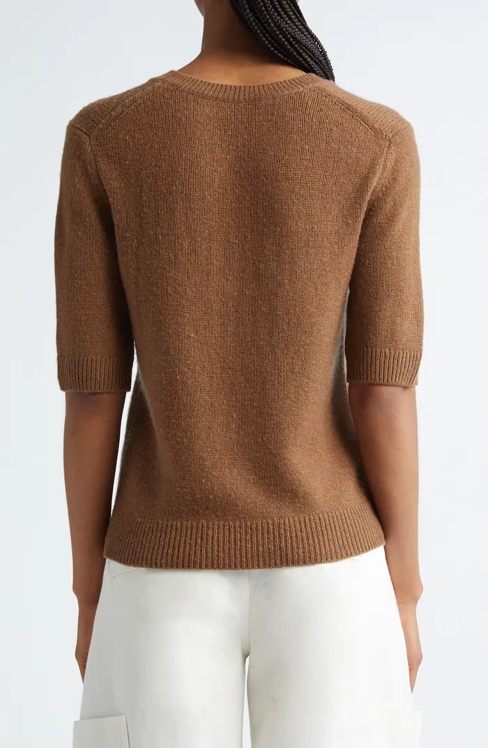 Vince Short Sleeve Wool & Cashmere Sweater | Nordstrom | Nordstrom