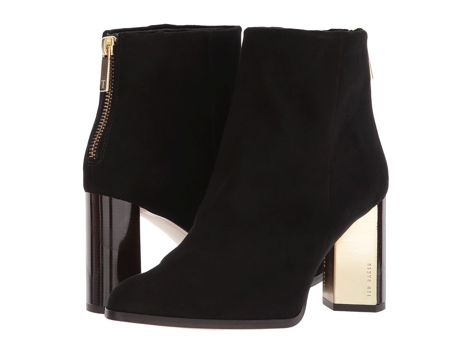 Ted Baker - Prairey (Black Suede) Women's Dress Zip Boots | Zappos
