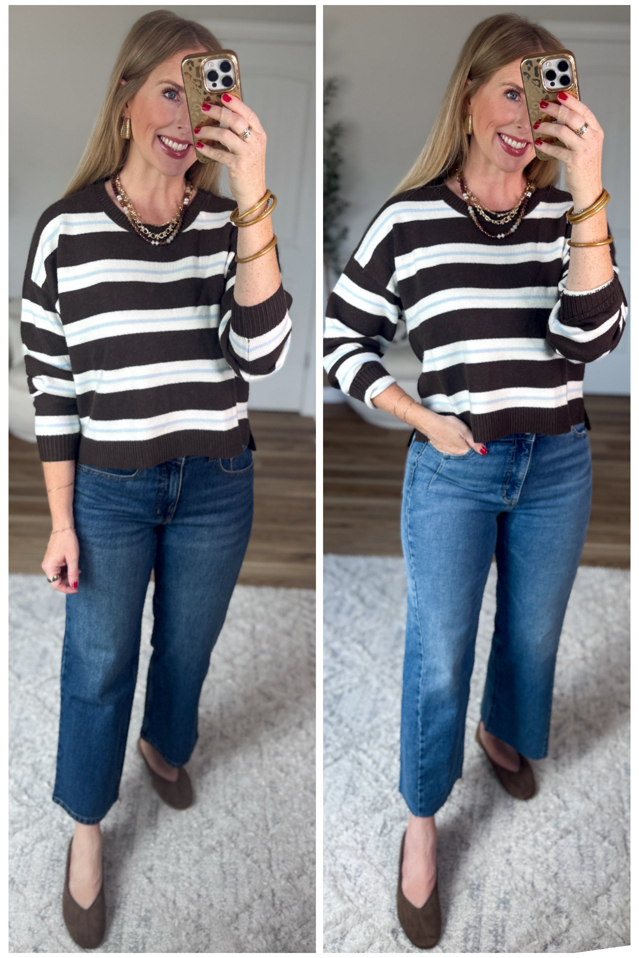2 ways to style this $15 striped sweater from Walmart!

#LTKootd