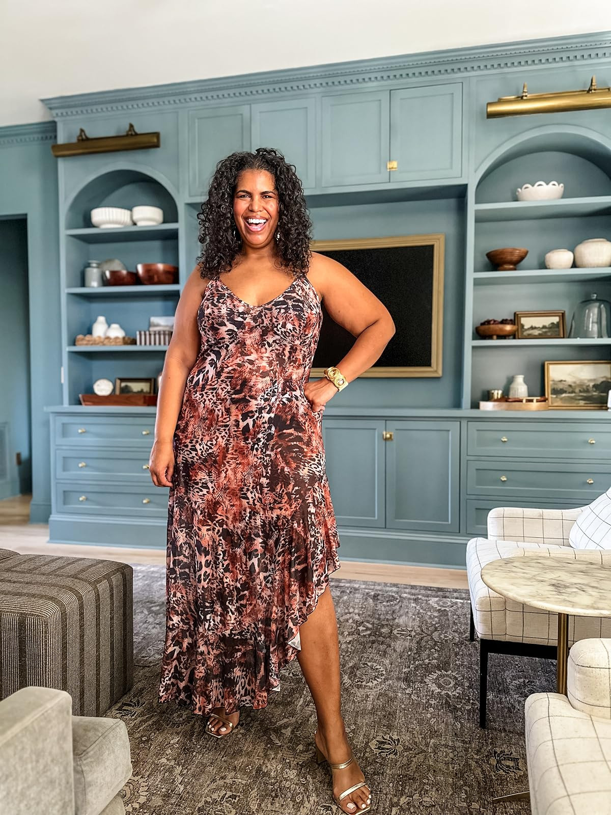 The sexiest dress. Stretchy and so comfy, I’m wearing size 3xlplus but should have done my normal xxl. #plussize #tallfinds 

 #LTKootd #LTKOver40 #LTKPlusSize