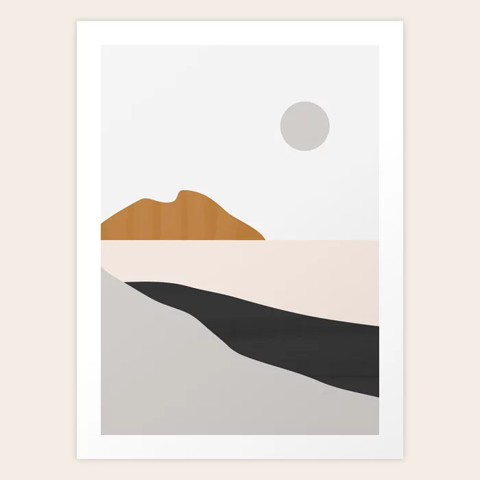 Minimal Art Landscape 3 Art Print | Society6