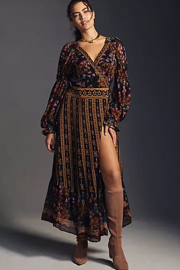 Farm Rio Side-Slit Maxi Dress | Anthropologie (US)