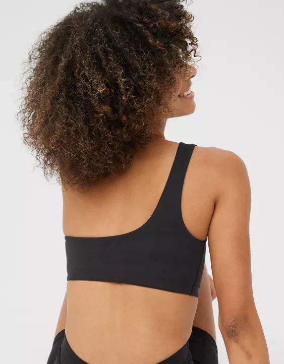OFFLINE By Aerie The Hugger One Shoulder Sports Bra | American Eagle Outfitters (US & CA)