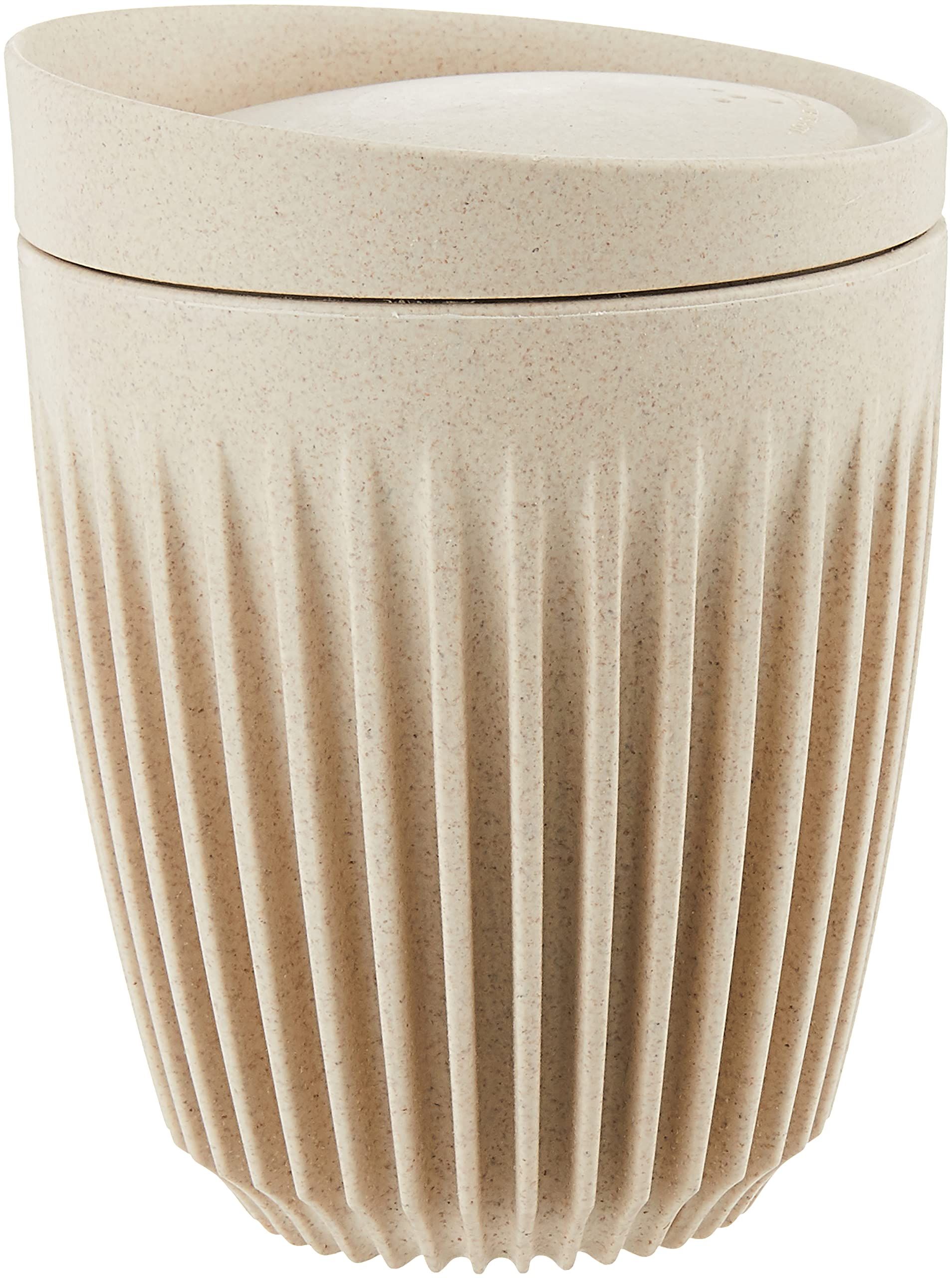 Huskee Cup | Reusable | Sustainable | Made from Coffee Husk | 8oz | Natural | With Lid | Amazon (US)