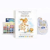 Watercolor Workbook for Beginners \u2013 Flowers, 16 Original Watercolor Projects, Lay-Flat Water... | Amazon (US)
