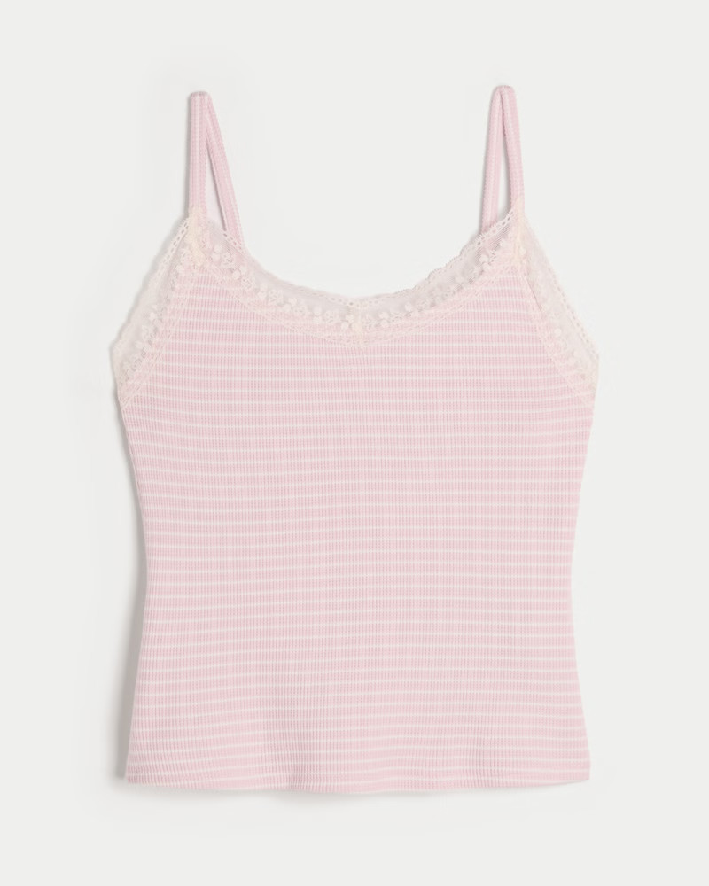 Gilly Hicks Waffle Lace Cami | Hollister (UK)