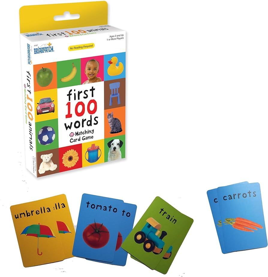 Briarpatch | First 100 Words Matching, Kids Early Learning Card Game Activities, Travel Game for ... | Amazon (US)
