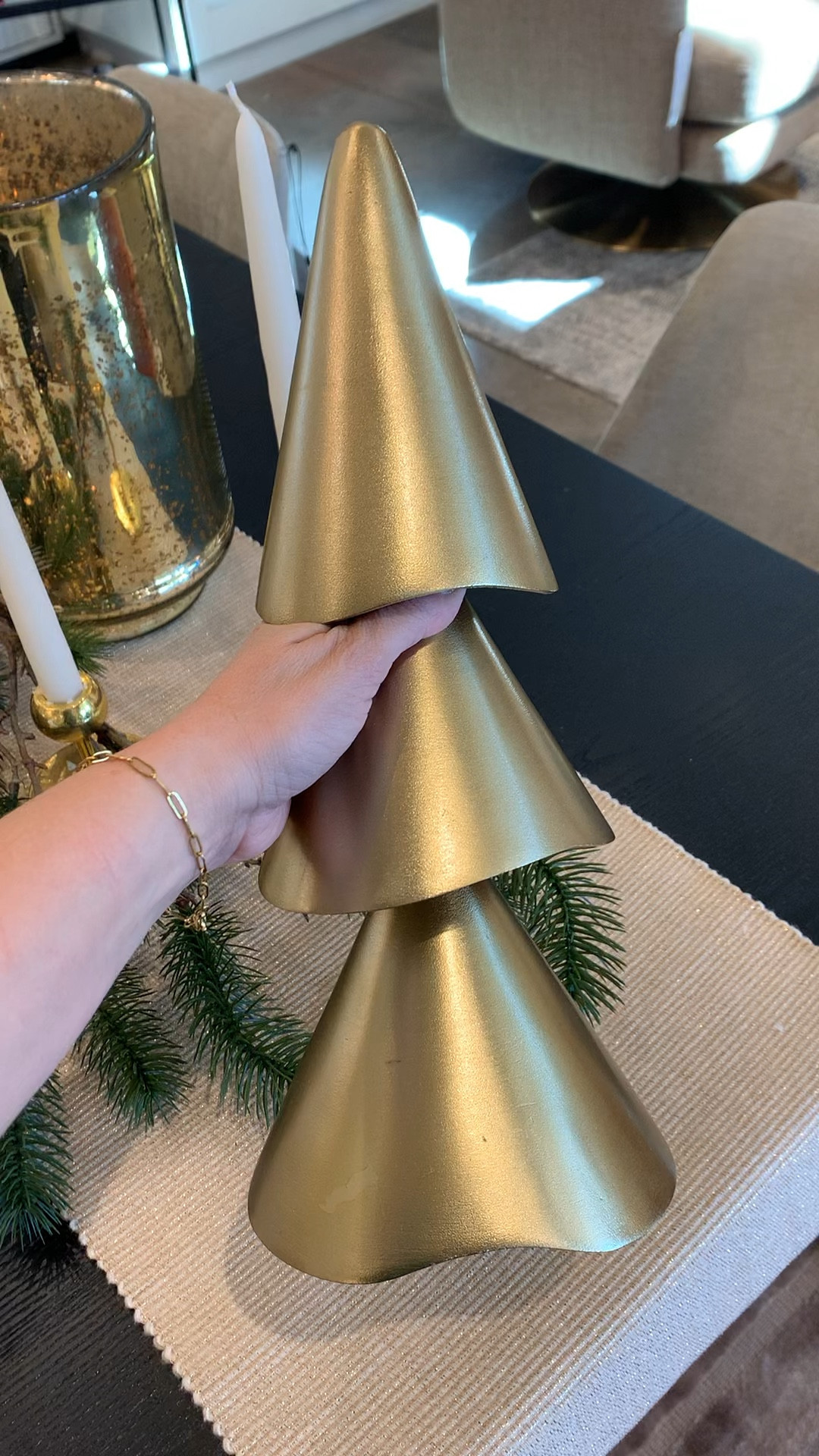 West elm, Christmas decor, gold Christmas tree, structural Christmas tree, holiday decor



#LTKHoliday #LTKhome #LTKSeasonal