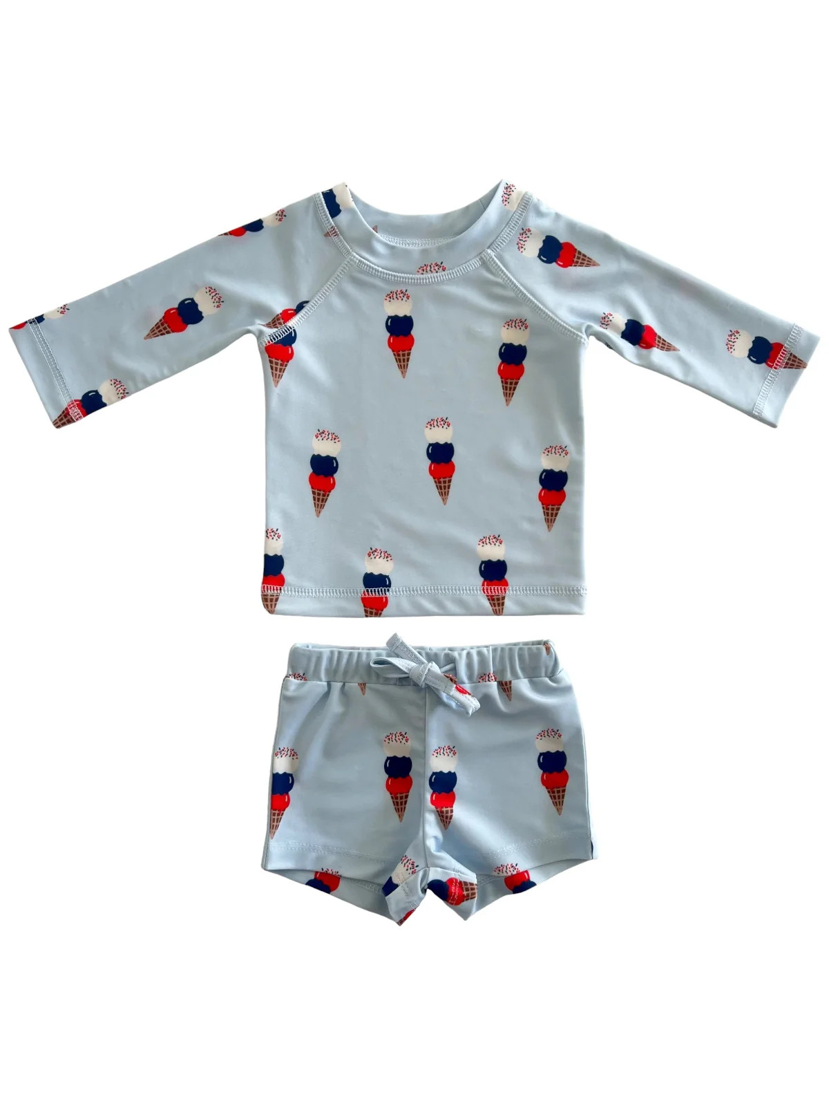 Blue Ice Cream / Mar Rashguard Set / UPF 50+ | SpearmintLOVE