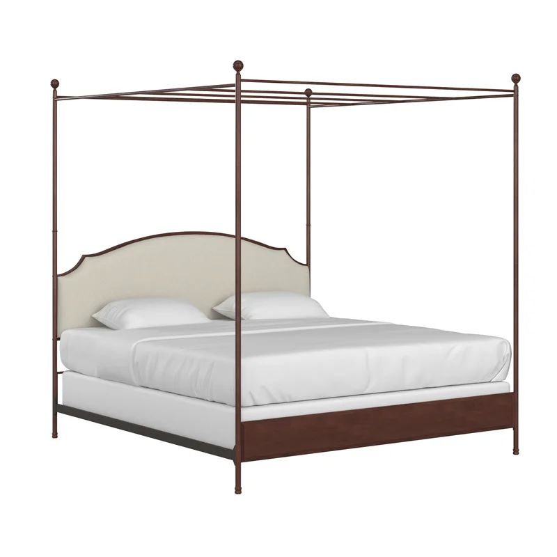 Marinez Upholstered Canopy Bed | Wayfair North America