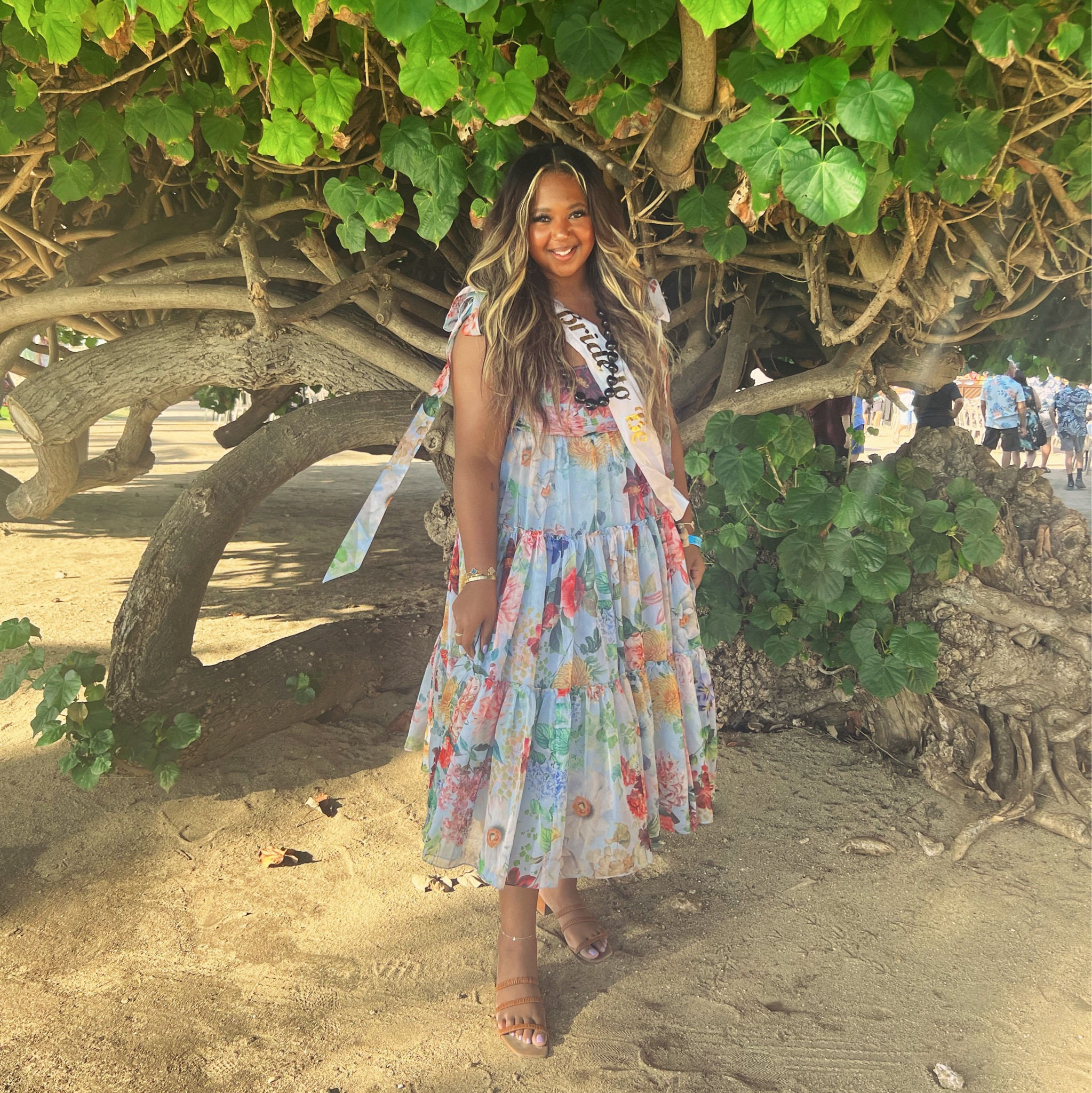 Absolutely adore this floral dress I wore for the luau party we went to for my bachelorette party!

#LTKwedding #LTKSeasonal #LTKstyletip