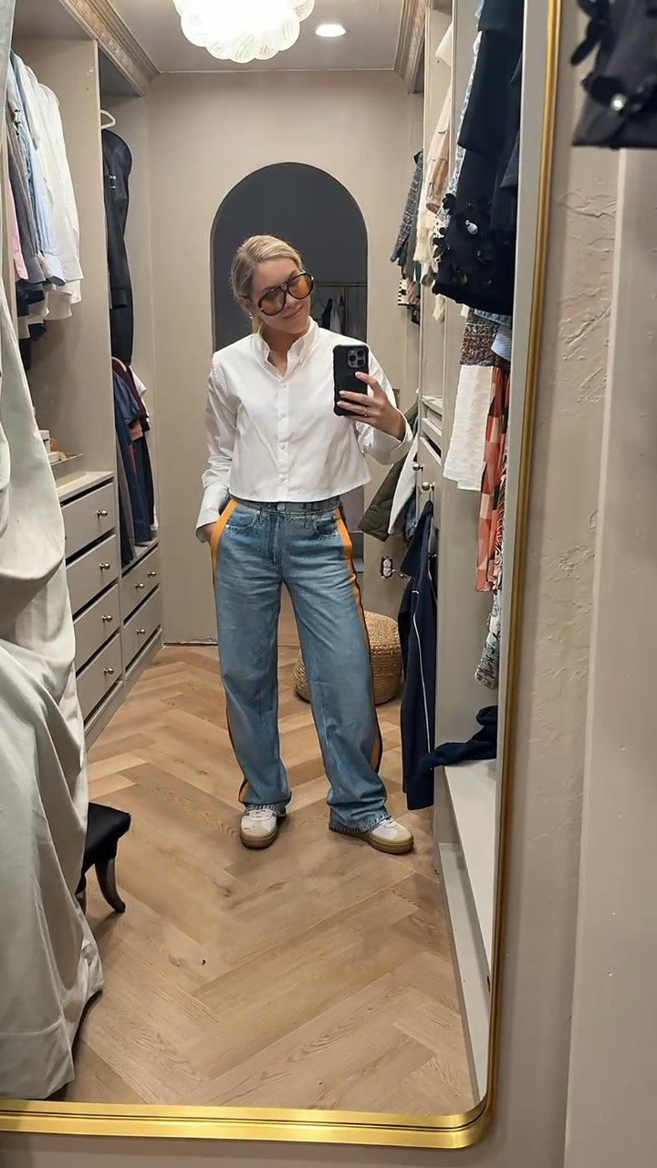 This cropped button down seems so luxe but is $20 on Amazon! And these are the viral pj jeans - I’m obsessed!

#LTKdayinmylife #LTKOver40 #LTKootd

#LTKootd #LTKgrwm #LTKdayinmylife