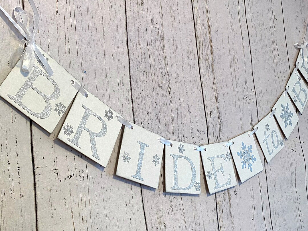 Winter BRIDAL SHOWER Decorations Snowflake Bride to Be - Etsy | Etsy (US)