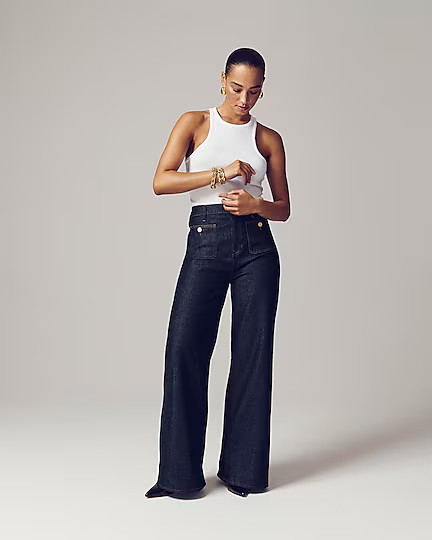 Sailor denim trouser in Rinse wash | J. Crew US