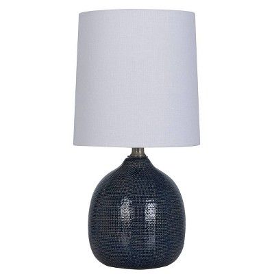 Ceramic Pattern Accent Lamp Navy (Lamp Only) - Threshold™ | Target