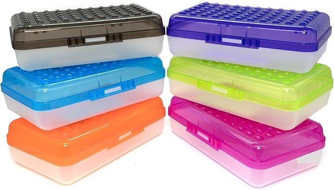 Emraw Regal Multipurpose Pencil Box - Assorted Color Dots Pencil Case Box for Organize and Carry ... | Amazon (US)