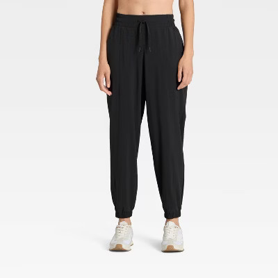 Women's Active Light Mid-Rise Joggers - All In Motion™ Black XXL | Target