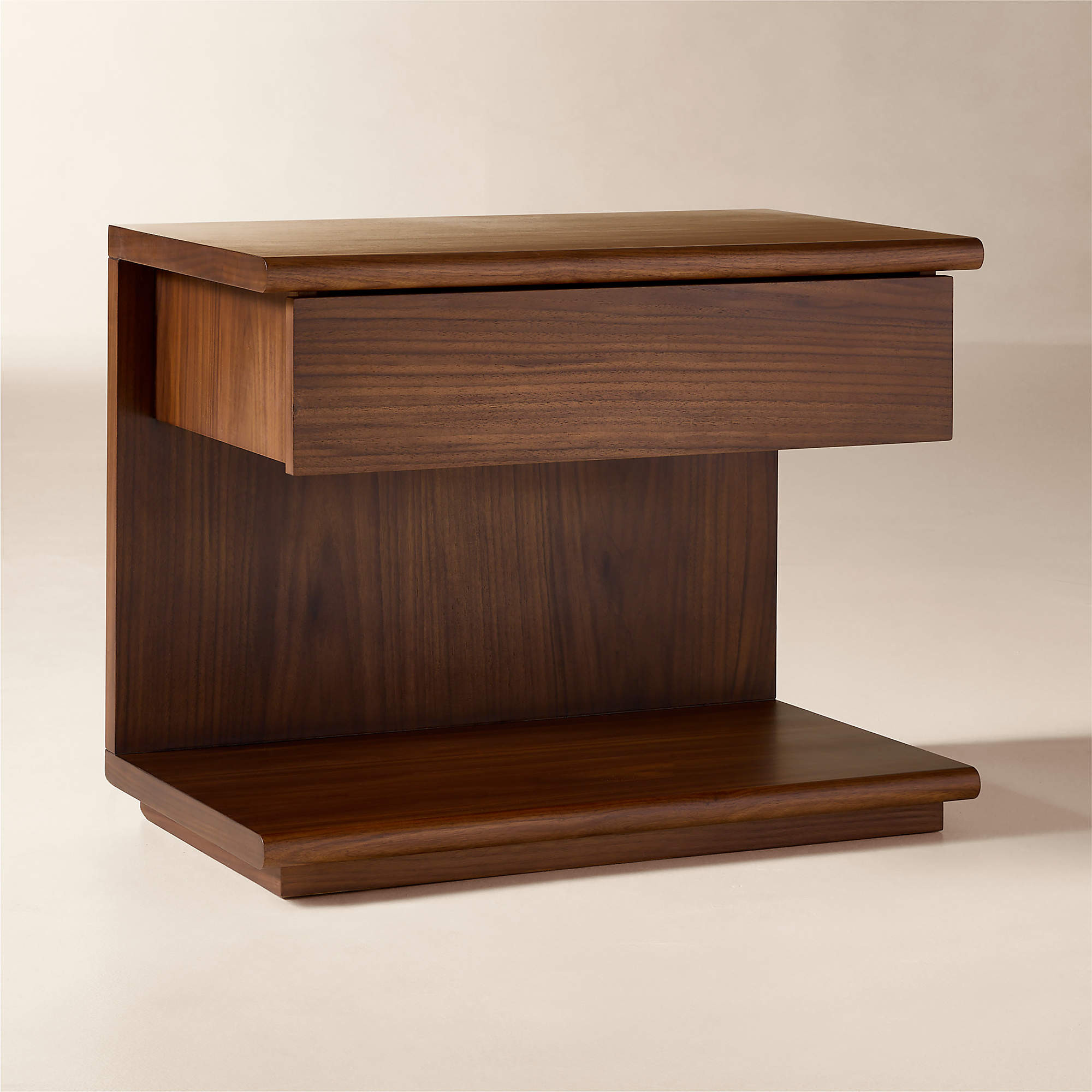Tavola Wood Nightstand with Drawer Set of 2 | CB2 | CB2
