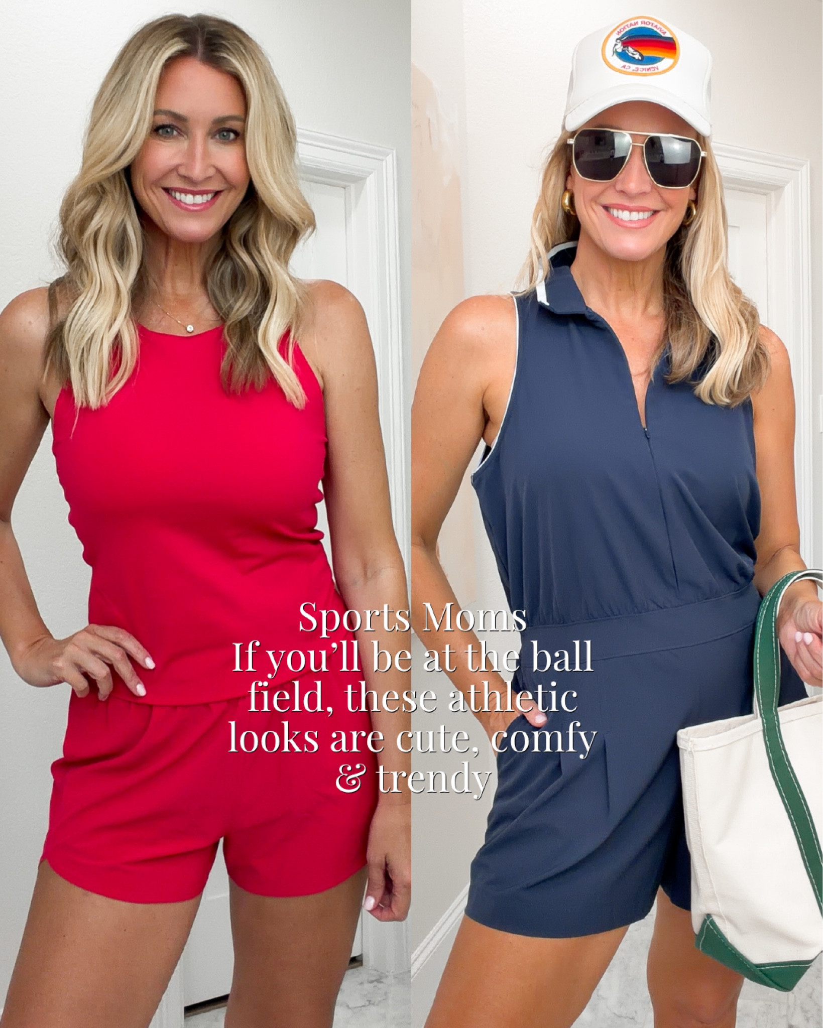 Some of my favorite athletic pieces are on sale! 
Size med in red pieces
Size small in romper
Sports mom
Athleisure
Workout

#LTKTall #LTKOver40