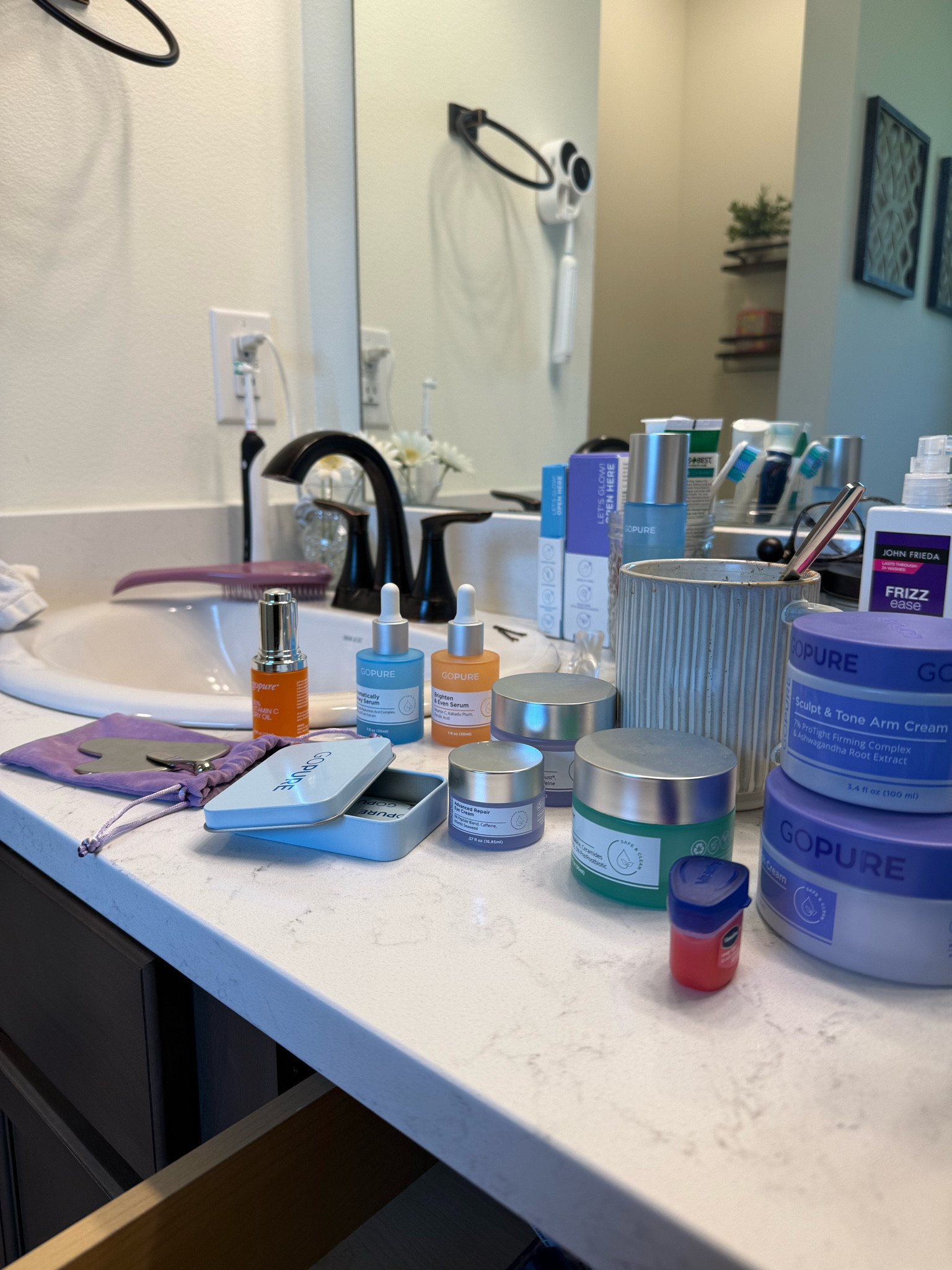 My morning counter 

#LTKBeauty