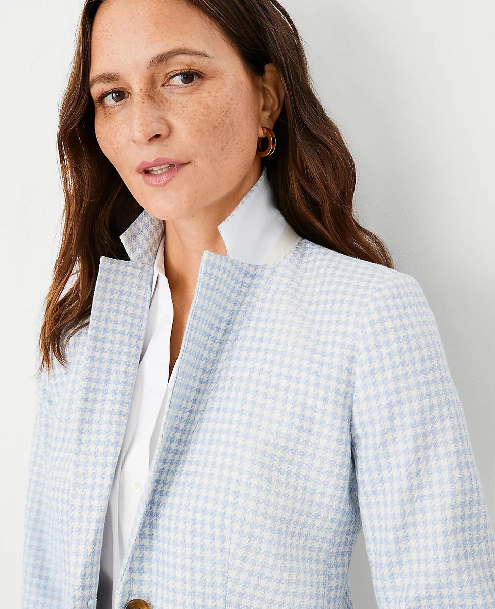 The Greenwich Blazer in Houndstooth | Ann Taylor (US)