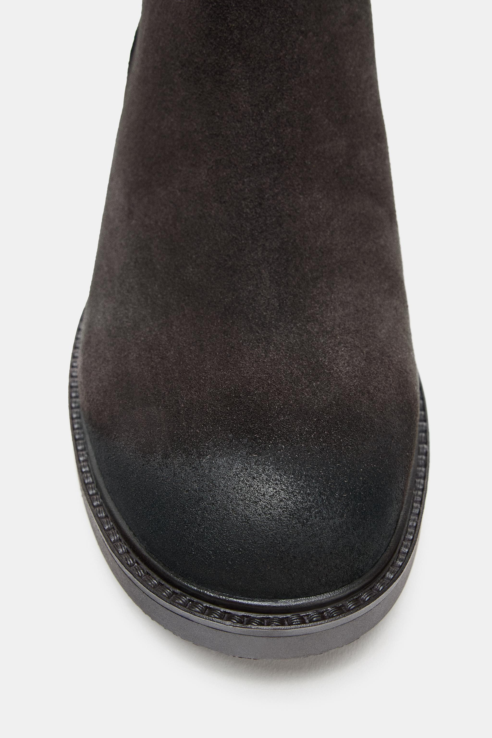 BUCKLED SPLIT SUEDE ANKLE BOOTS | Zara UK