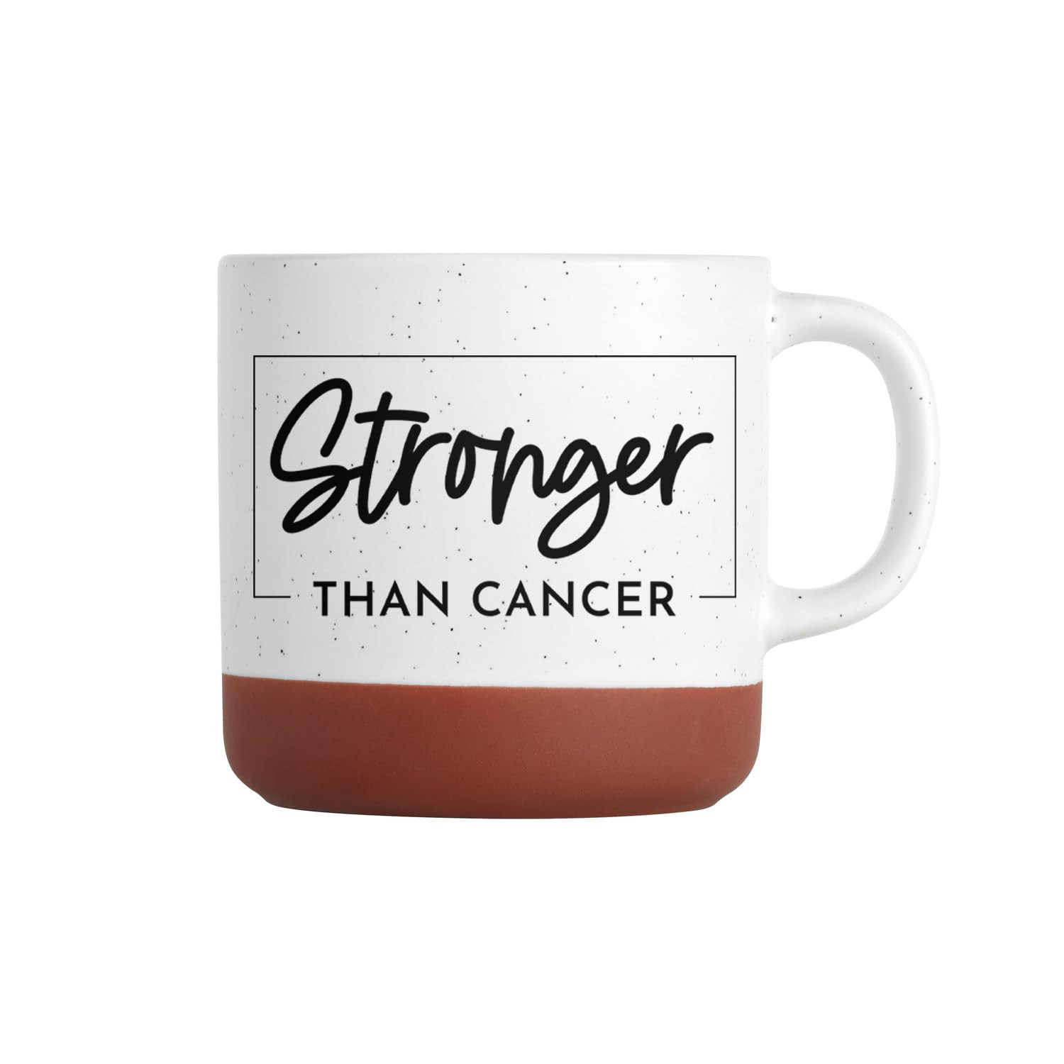 Stronger Than Cancer Mug / 13 Ounce Speckled Ceramic Coffee Mug For Strength Awareness/Motivation... | Amazon (US)