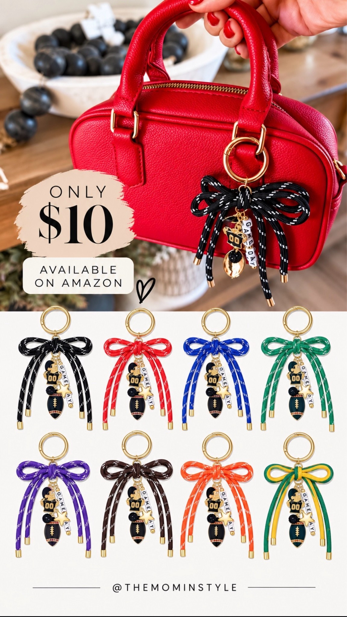 Gameday charm
Tons of fun school color
Options!

#LTKootd #LTKOver40 #LTKdayinmylife