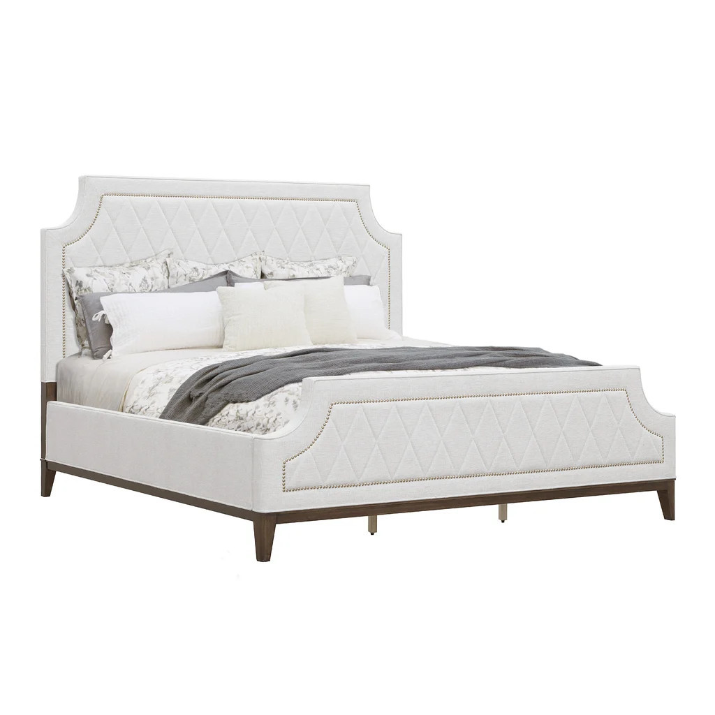 Asher Park King Upholstered Bed In Brown | 1stopbedrooms