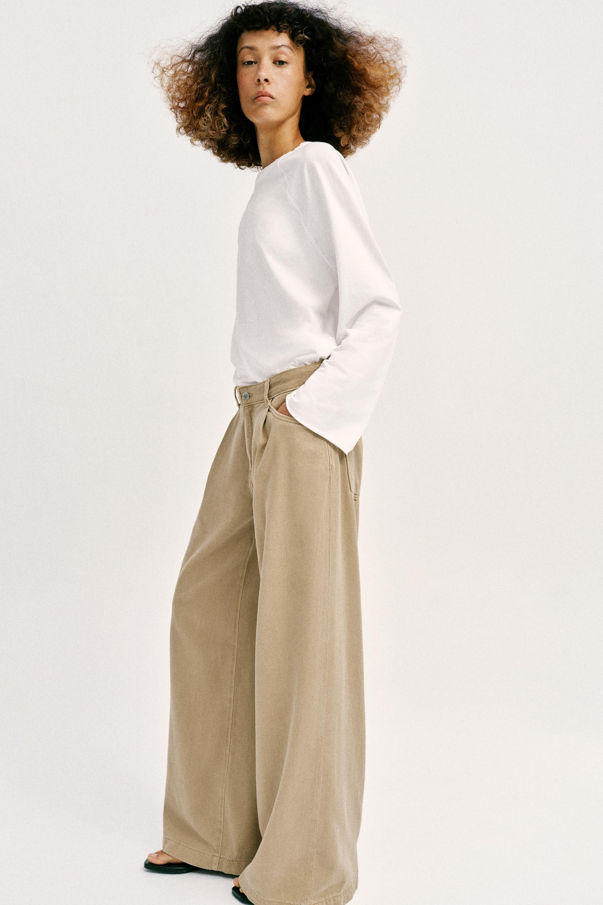 Z1975 HIGH WAIST WIDE LEG JEANS WITH DARTS | Zara US
