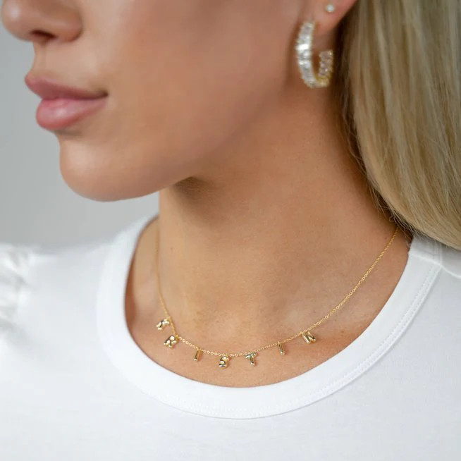 It’s All in a Name® Mini Bubble Letters Necklace | The Sis Kiss