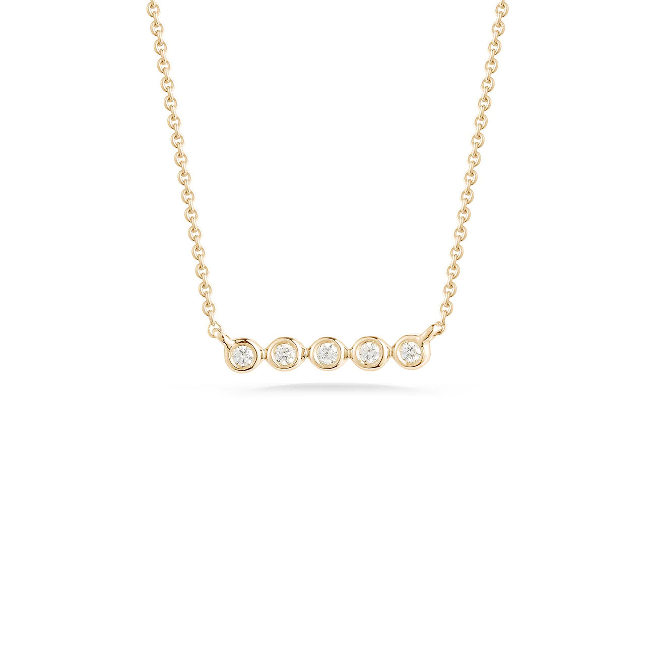 LULU JACK MINI BEZEL BAR NECKLACE | Dana Rebecca Designs