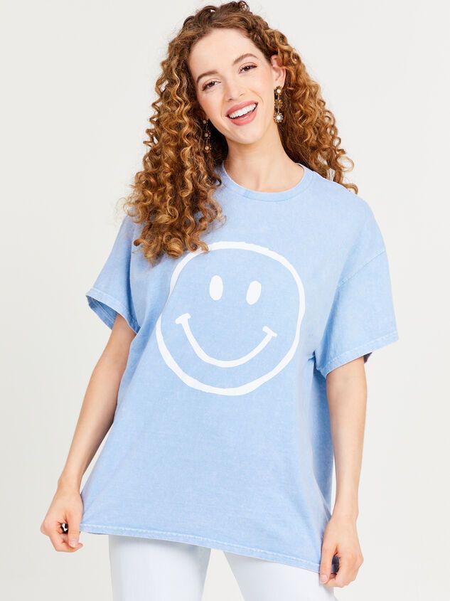 Smiley Face Oversized Tee | Altar'd State