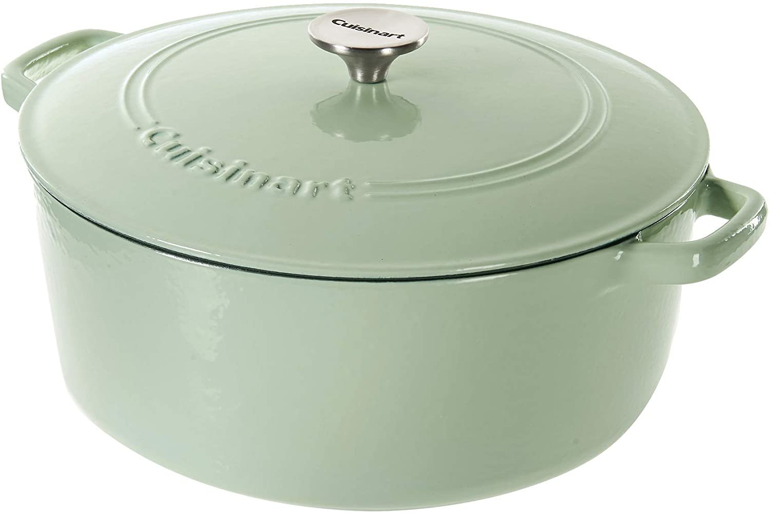 Cuisinart Cast Iron Casserole, Mint Green, 7 Quart | Amazon (US)