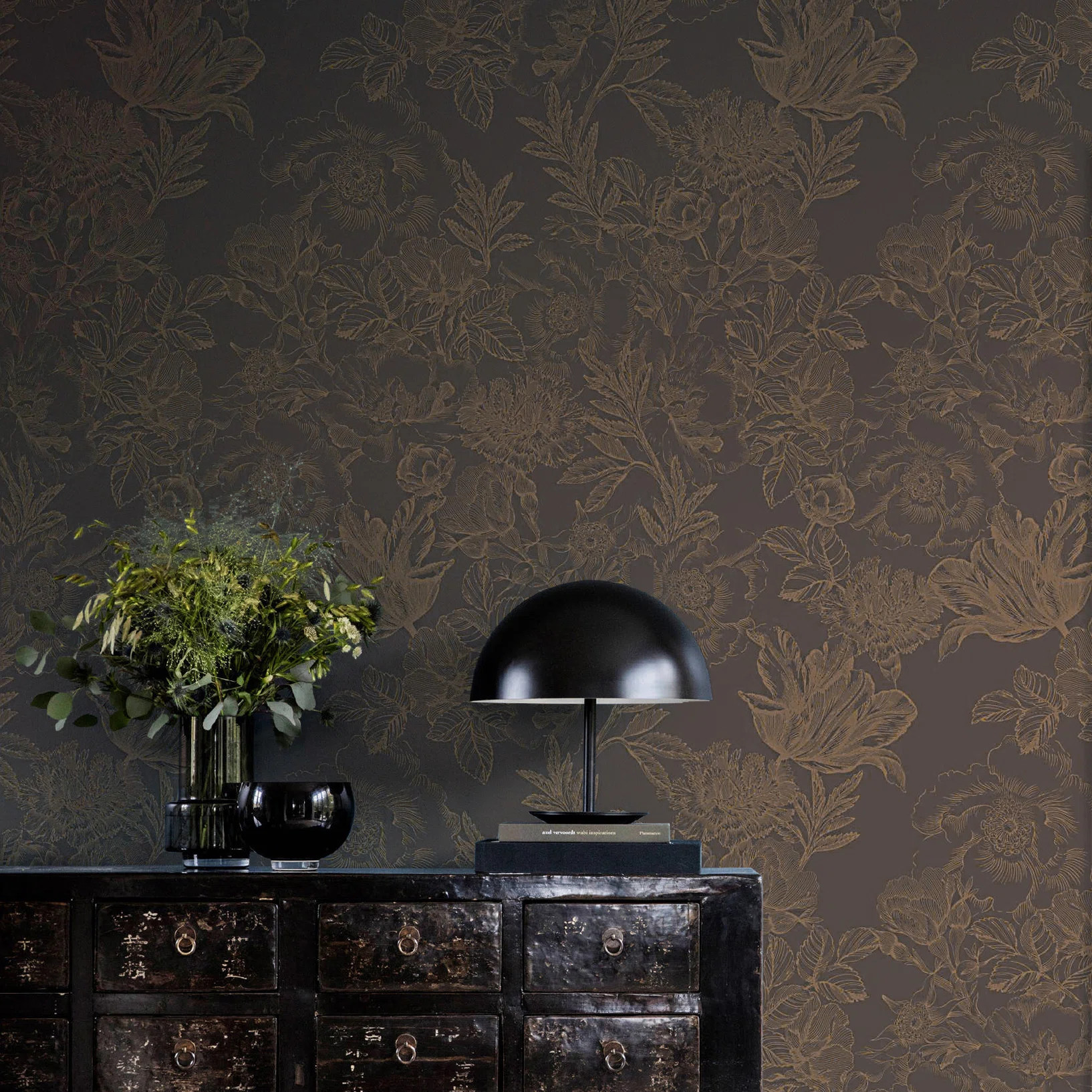 Frensh Style Plants Toile Wallpaper Roll Non-woven | Wayfair North America