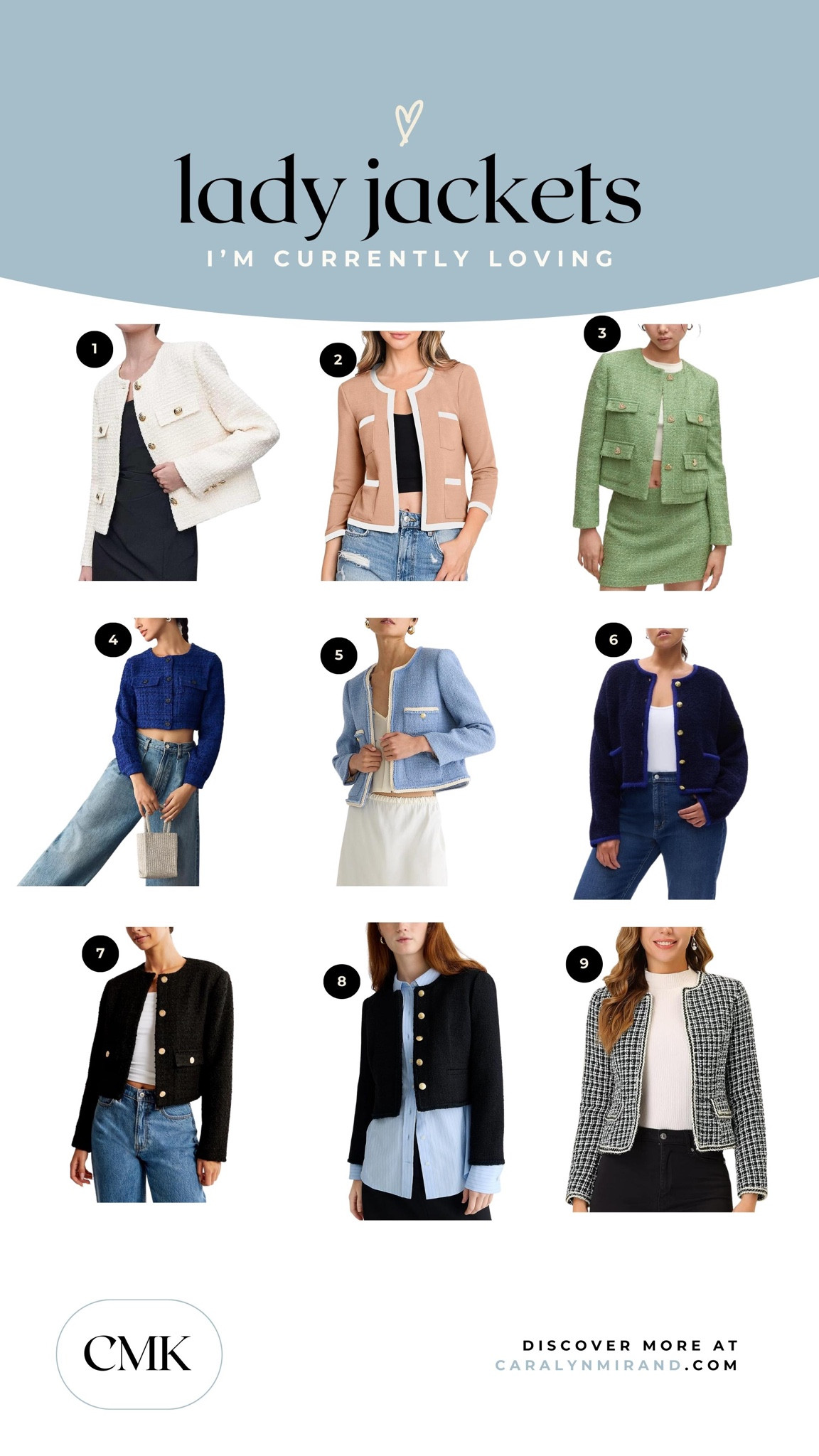 Lady jackets I’m current loving. Perfect for fall layers! 

#LTKstyletip #LTKSeasonal #LTKmidsize