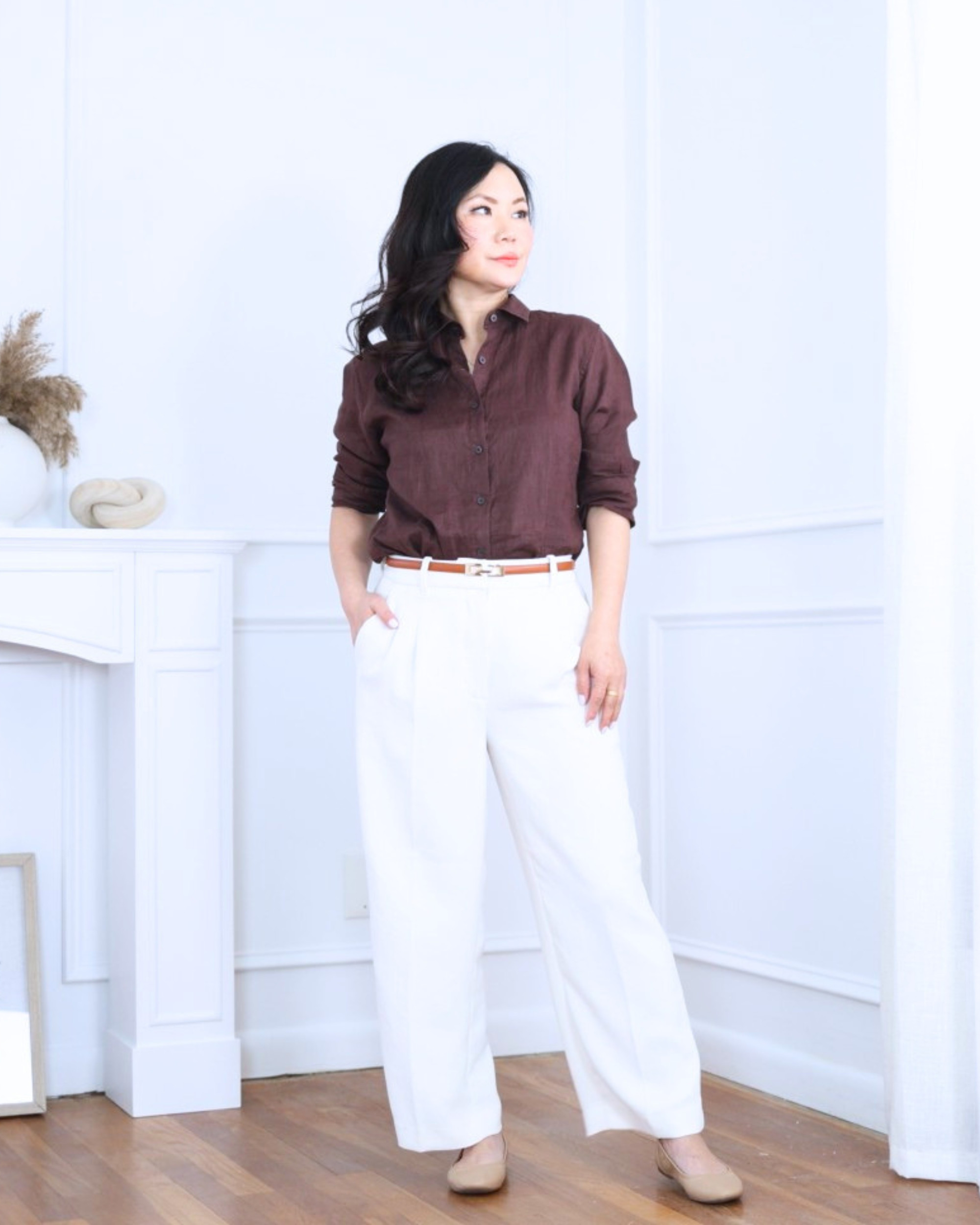 Linen shirt from Uniqlo paired with pants from Aritzia and ballet flats from Amazon — light, relaxed, and effortlessly put together for everyday wear. I’m 5’2, wearing size XS.

#LTKPetite #LTKootd #LTKOver40