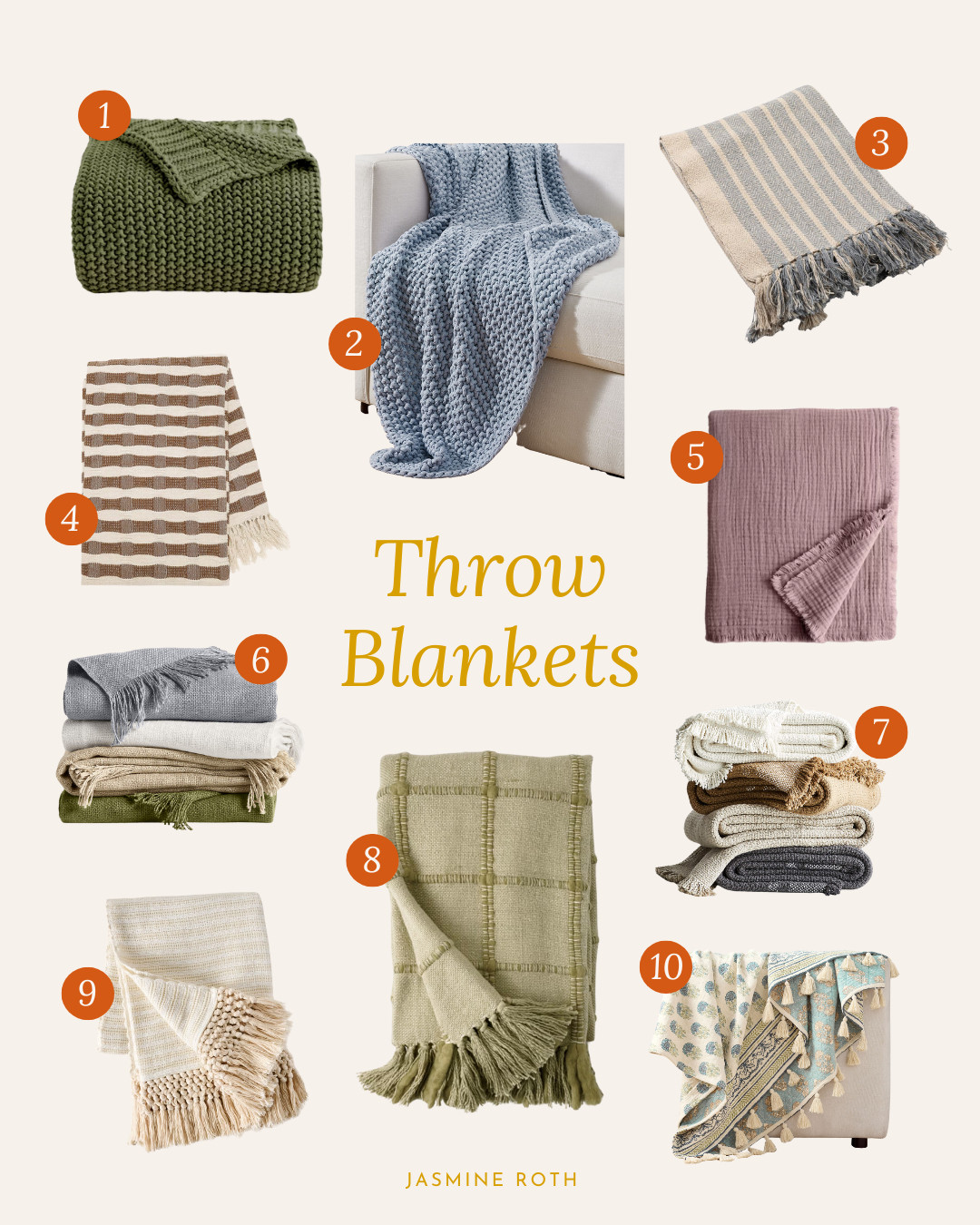 Throw blankets for summer bedroom refresh 

 #LTKSummerEdit #LTKU #LTKHome