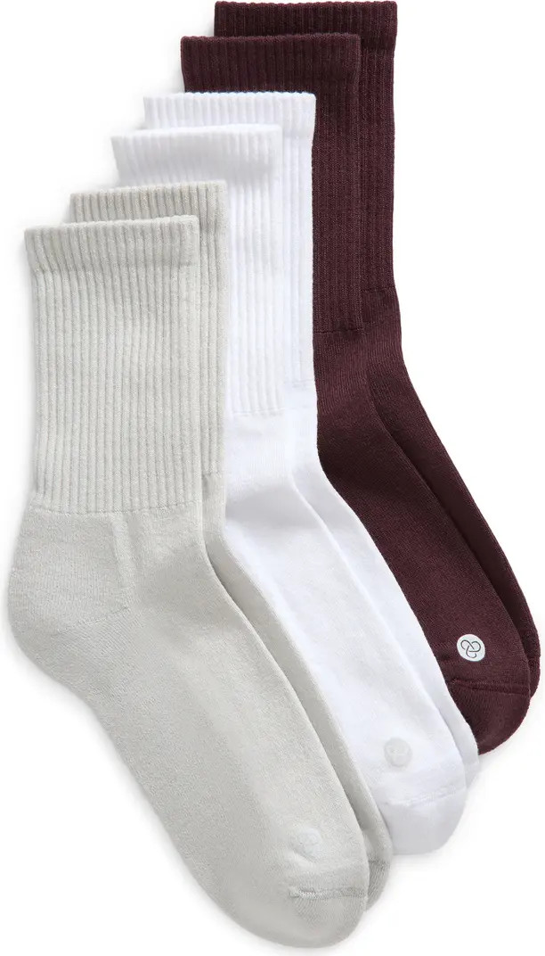 Zella 3-Pack Crew Socks | Nordstrom | Nordstrom